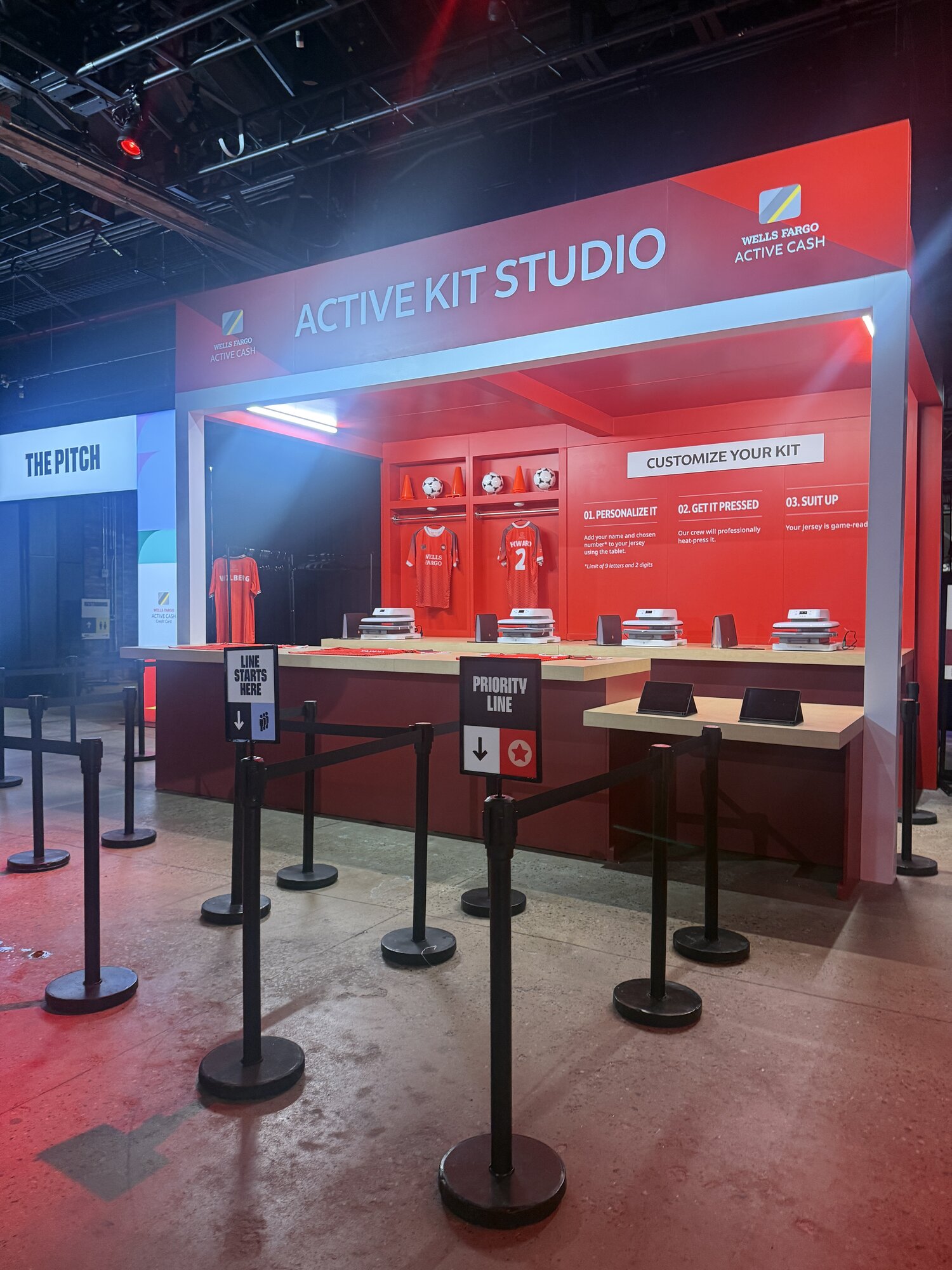 Visa World Cup Jersey Activation, New York — live printing by Merch Troop