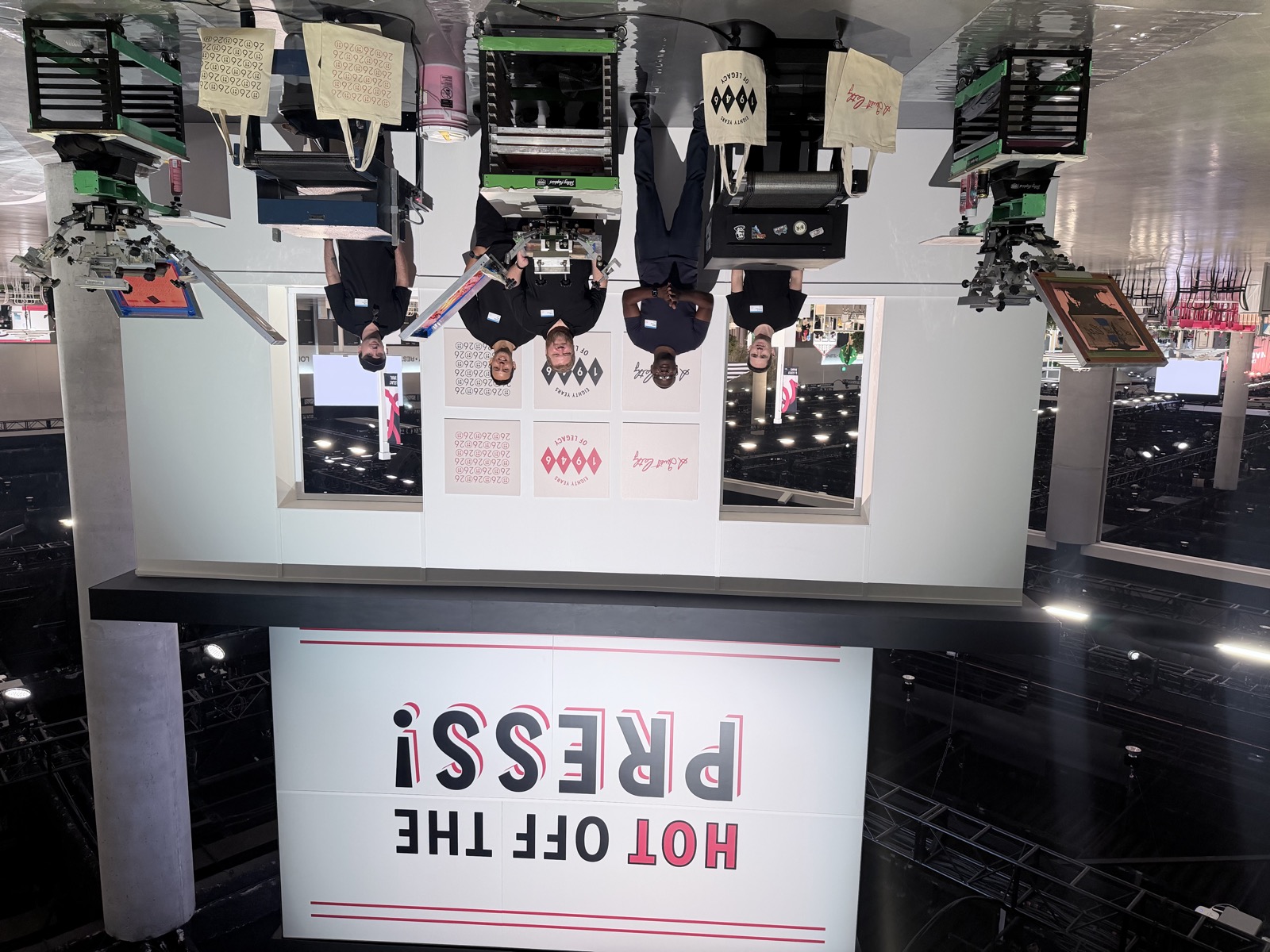 Screen print and heat press production station